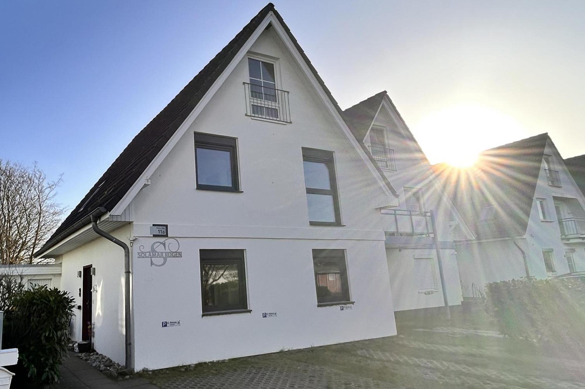 Ferienhaus Solamar Rügen FeWo OG Balkon Breege Exterior foto